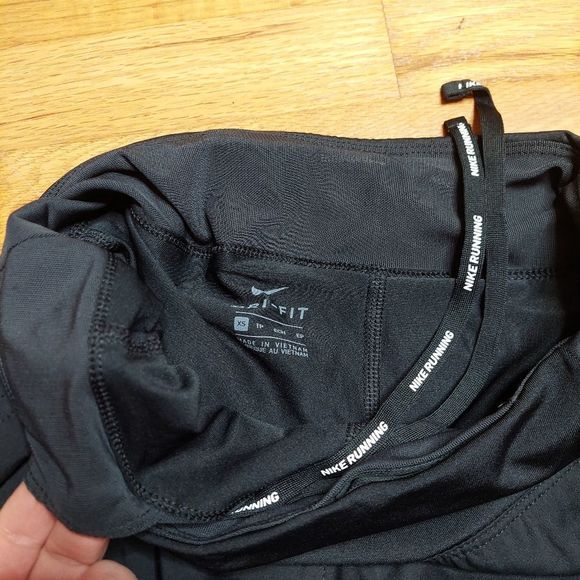 Nike Running Dri-Fit Black Lined Athletic Shorts XS EUC - Picture 5 of 9